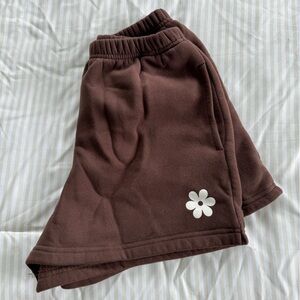 Aurelle Oversized Essentials Sweatshorts Brown